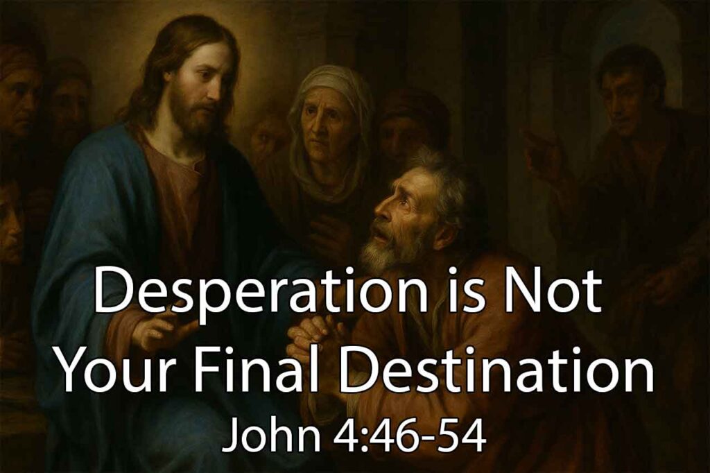 Desperation is not Your Final Destination – John 4:46-54